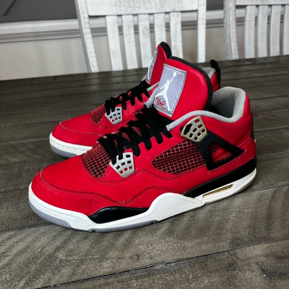 Nike Air Jordan 4 Toro Bravo Sneakers Sz 9.5 - Picture 2 of 5